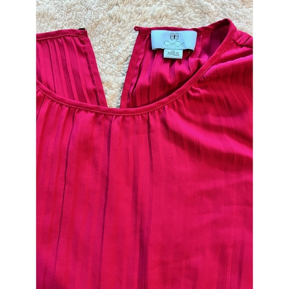 Women's CeCe 3/4 Sleeve Maroon Dress Shirt Size XL - Picture 2 of 6